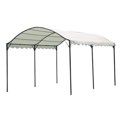 GAZEBO CARPORT DOMUS ACCIAIO/POLY ECRU MT 3X4