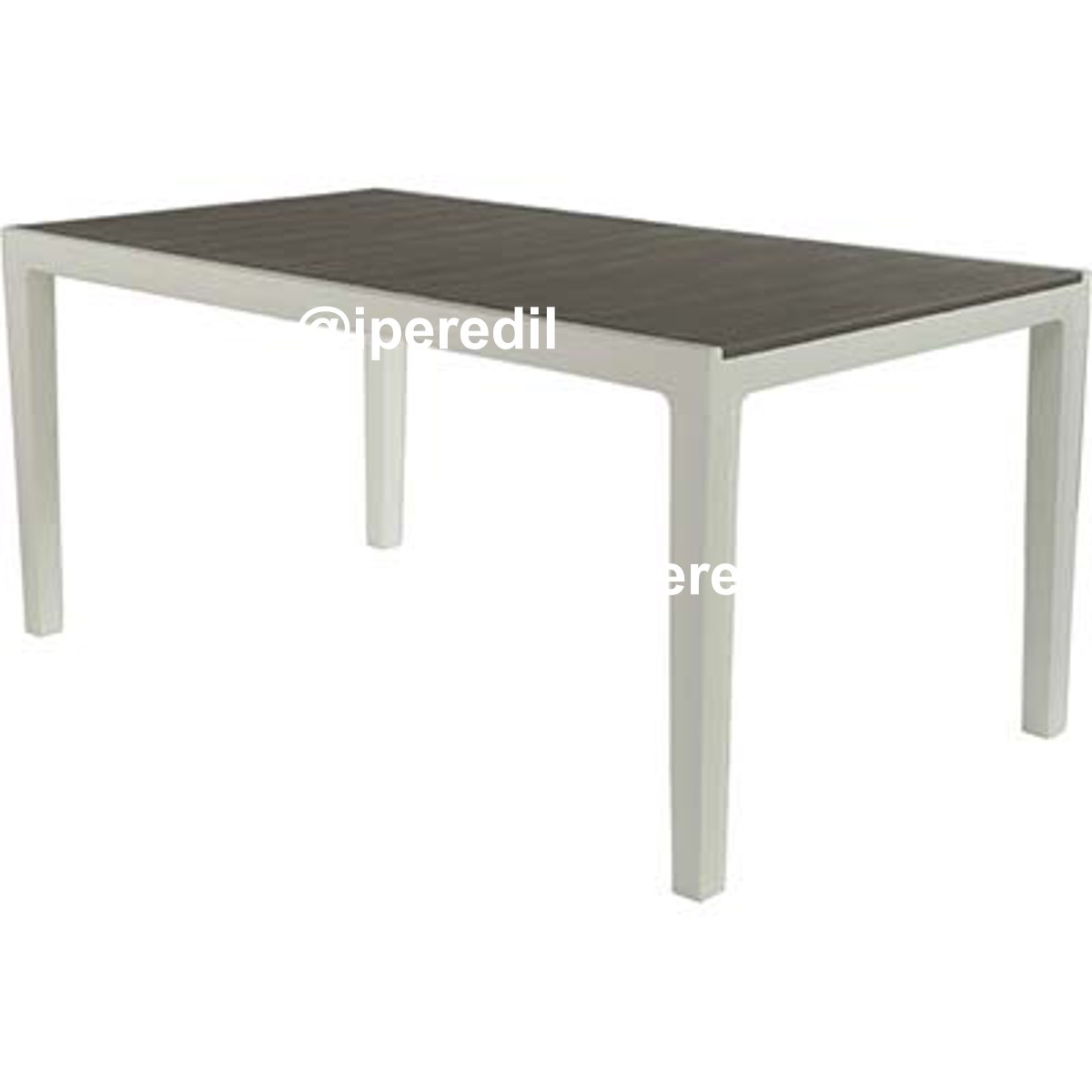 TAVOLO HARMONY KETER PP BIANCO CAPPUCCINO CM 160X90 H.CM 75