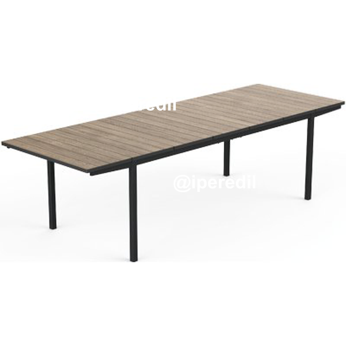 TAVOLO PORTO NOVA ESTENSIBILE KETER PP LEGNO CM 153/229X90 H.CM 75 - 02638966