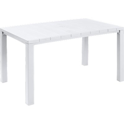 TAVOLO JULIE KETER PP BIANCO 147X90 H.CM 75