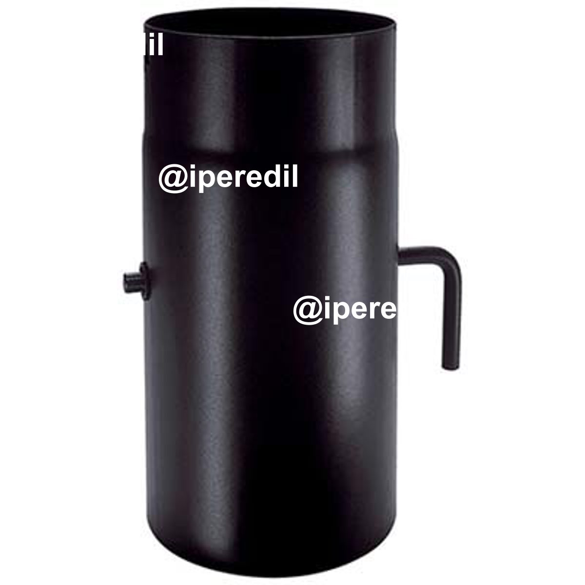 TUBO LEGNA + SERRANDA PLUS NERO OPACO SAVE CM 15 H.CM 25 - 02653053