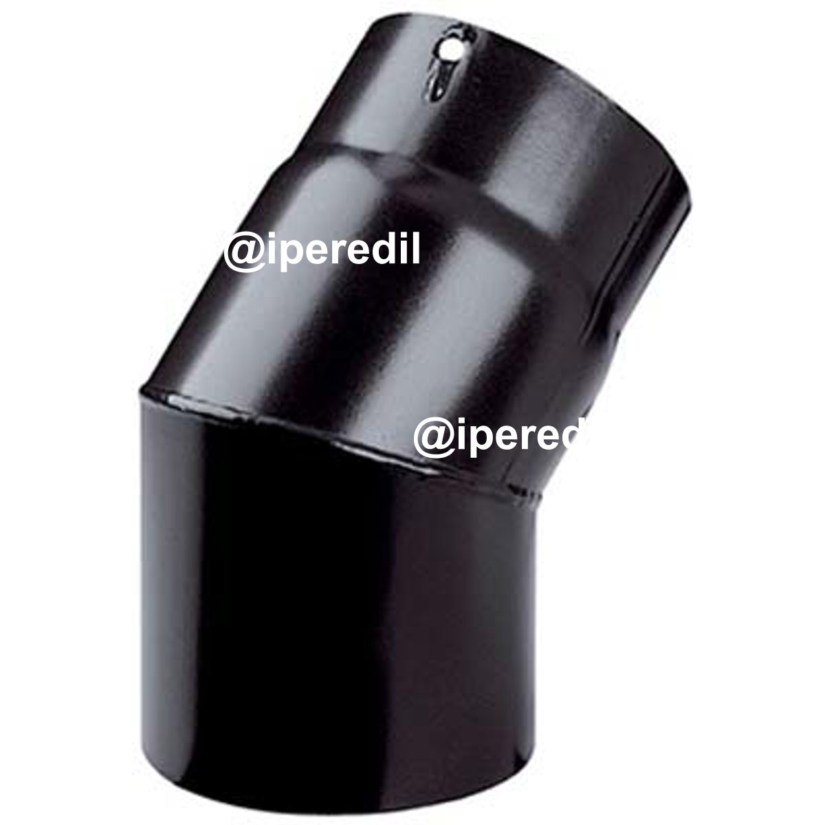 GOMITO LEGNA 45° PLUS NERO OPACO SAVE CM 15 - 02653063