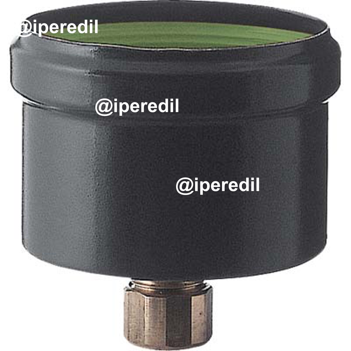 TAPPO + SCARICO CONDENSA PELLET NERO OPACO SAVE CM 8 + MANICOTTO OTTONE - 02653143