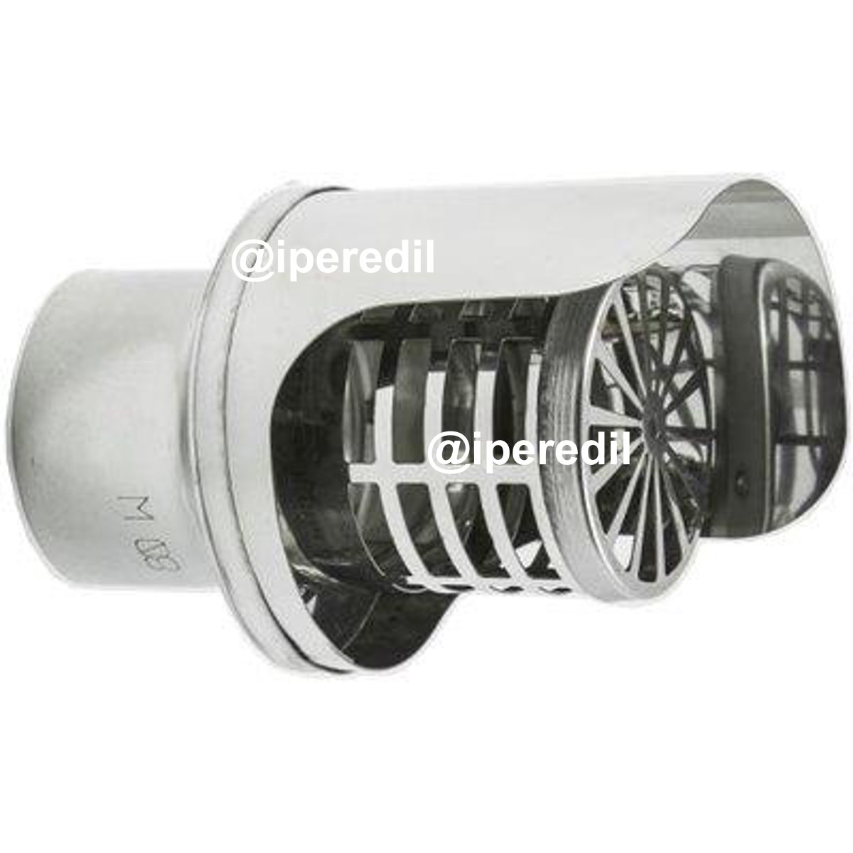 TERMINALE SCARICO PELLET + ANTIVENTO CM 8 - 02653159