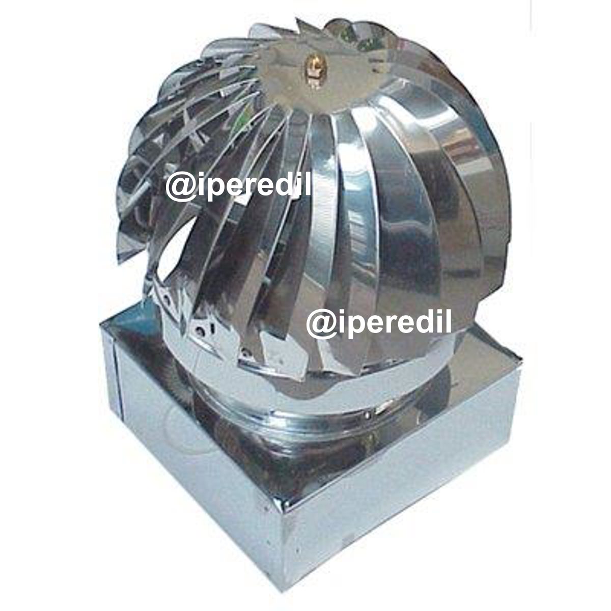 VENTOLINO GIREVOLE BASE QUADRA INOX AISI 304 CM 32X32 - 02655832