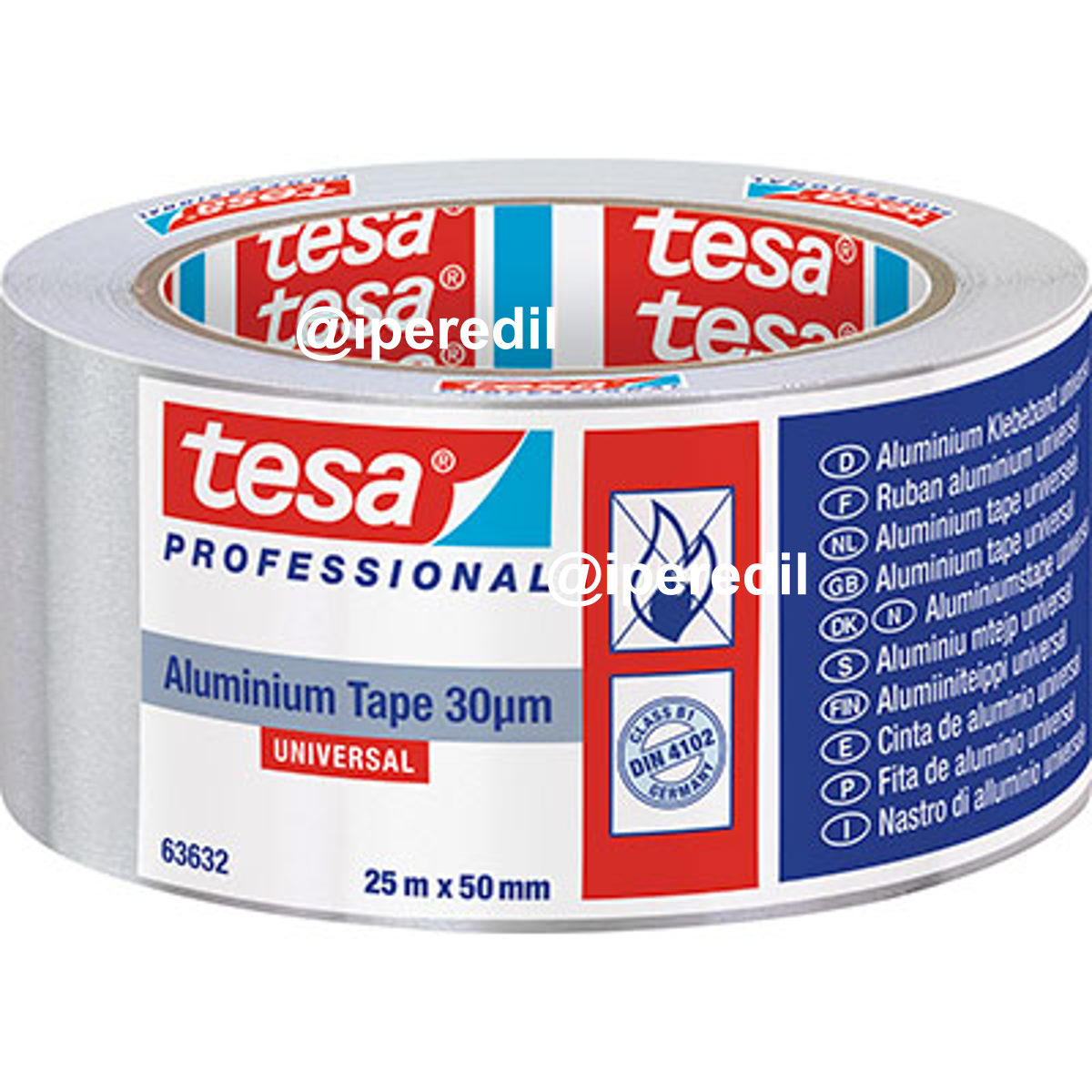 NASTRO ALLUMINIO UNIVERSALE 63632 TESA NATURALE CM 5 MT 25 - 02657815