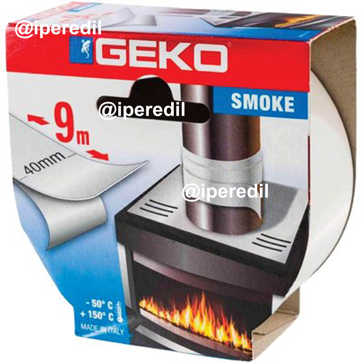 NASTRO ALLUMINIO EMMESMOKE GEKO BIANCO CM 4 MT 9 - 02657818