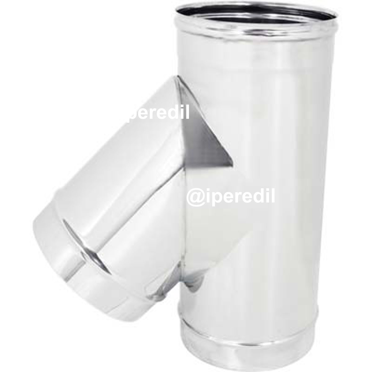 TUBO A TEE 135° MMF ACCIAIO INOX AISI 304 CM 25 - 02659418