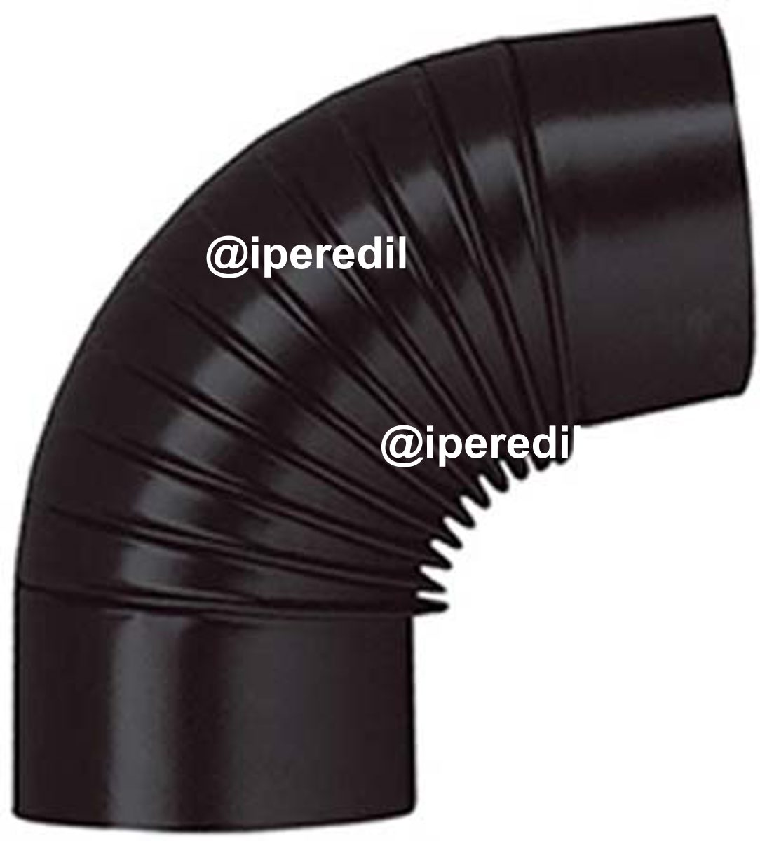 GOMITO LEGNA 90° CLASSIC NERO OPACO SAVE CM 15 - 02659615