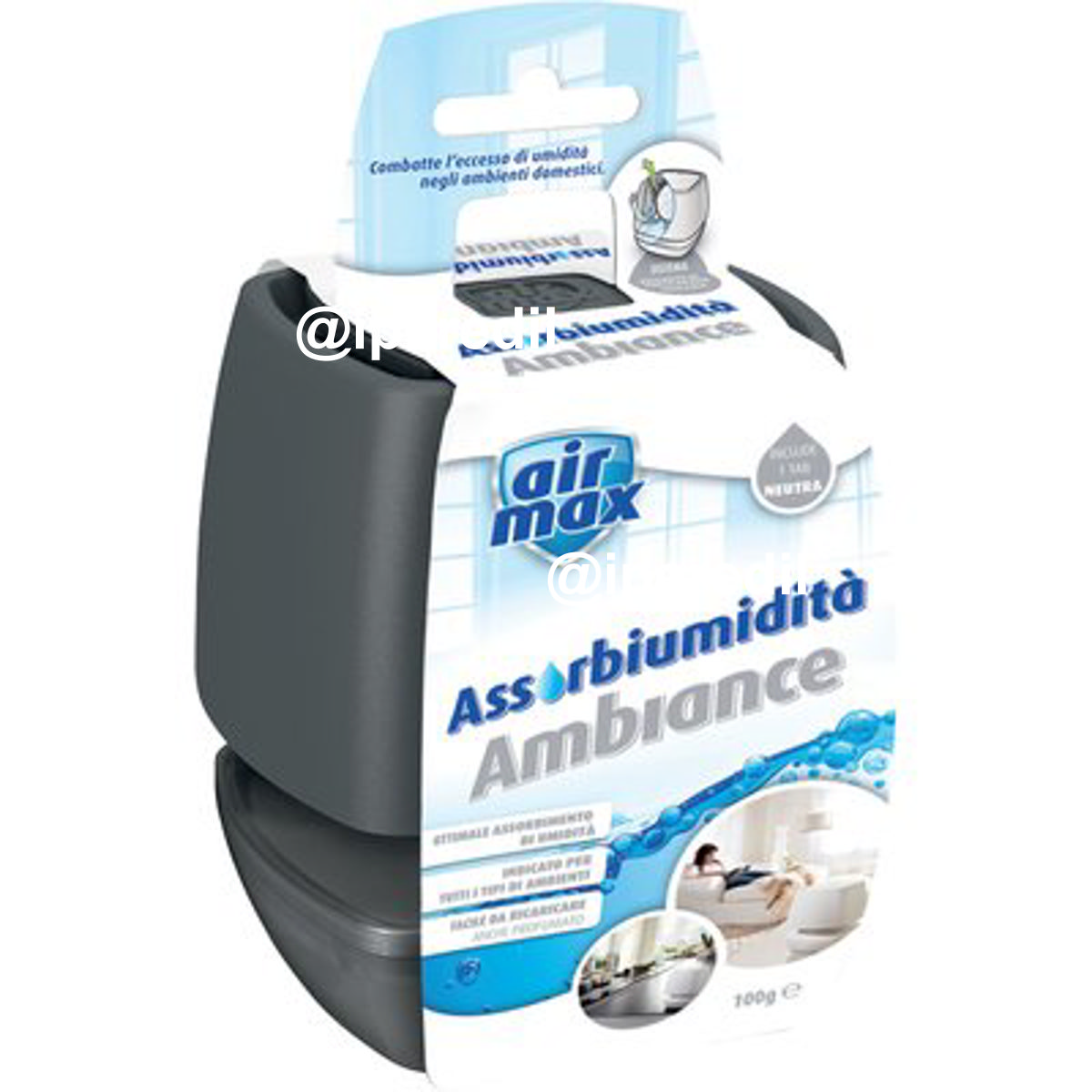 AIRMAX MINI TAB KIT AMBIANCE VASCHETTA GRIGIA + GR 100 - 02670256