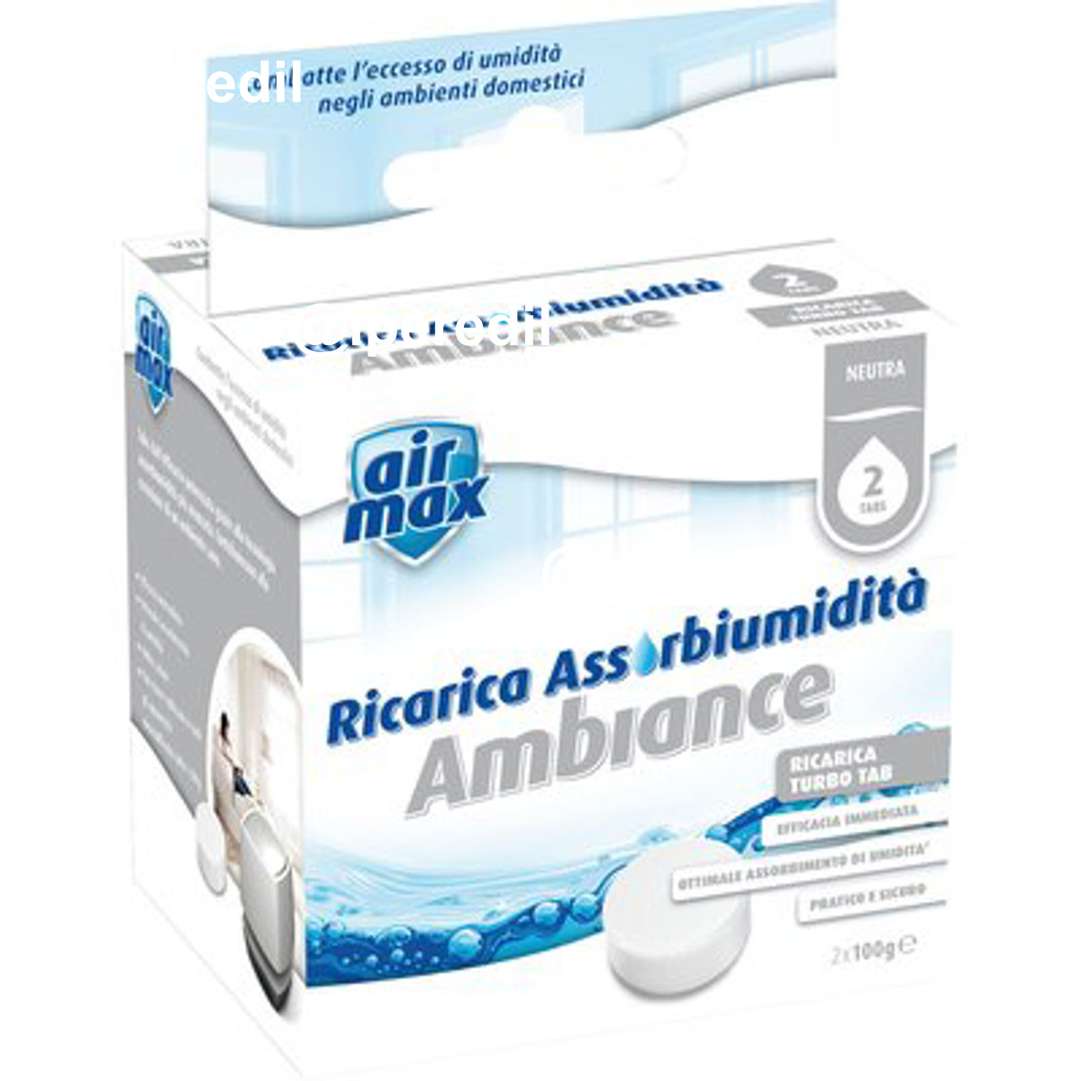 AIRMAX MINI TAB RICARICA INODORE NR 2XGR 100 - 02670257