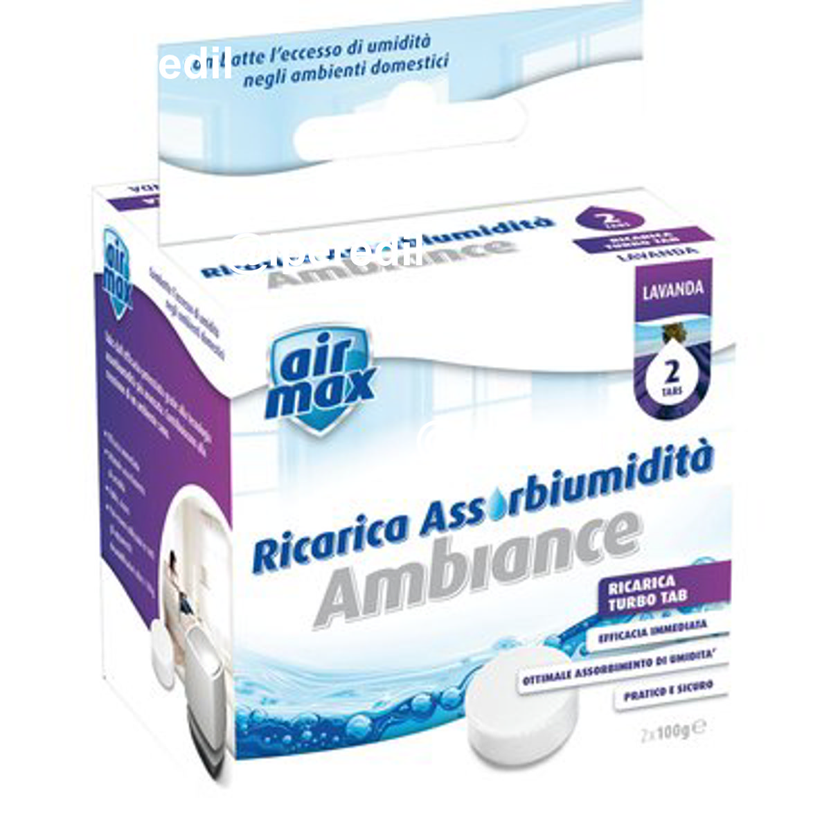 AIRMAX MINI TAB RICARICA LAVANDA NR 2XGR 100 - 02670258