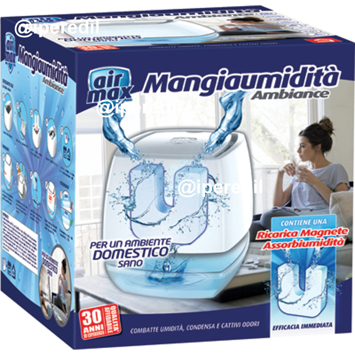 AIRMAX TAB MAGNETE KIT AMBIANCE 1 VASCHETTA + RICARICA GR 450 - 02670284