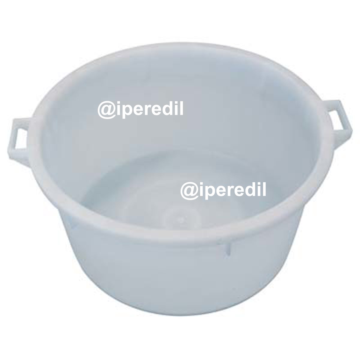 MASTELLONE SOTTOSPINA TONDO BIANCO + MANICI ICS LDPE LT 80 CM 65 H.CM 32