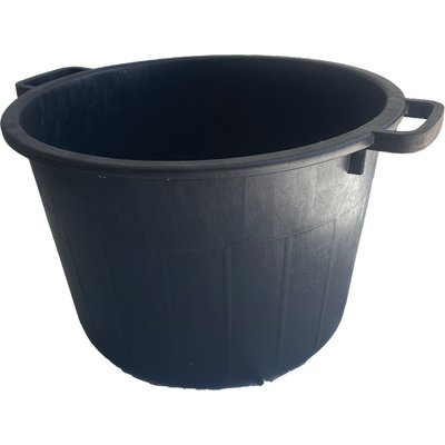 CASSA PORTA MACERIE FONDO TONDO PE NERO CM 50 H.CM 30 LITRI 40