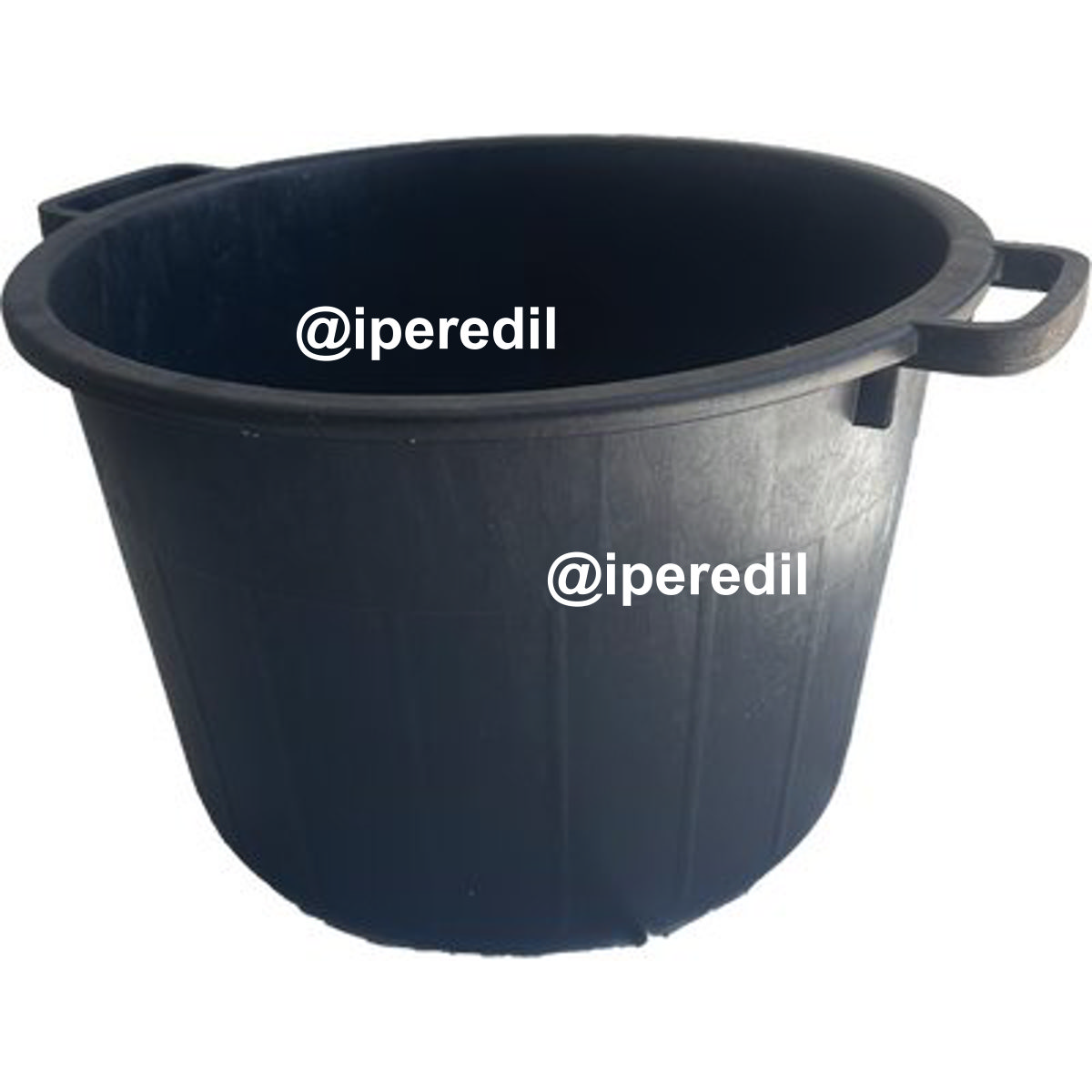 CASSA PORTA MACERIE FONDO TONDO PE NERO CM 50 H.CM 30 LITRI 40