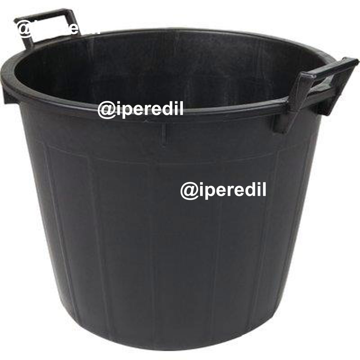 MASTELLO TONDO 2 MANICI ICS LDPE NERO LT 32 CM 44 H.CM 35