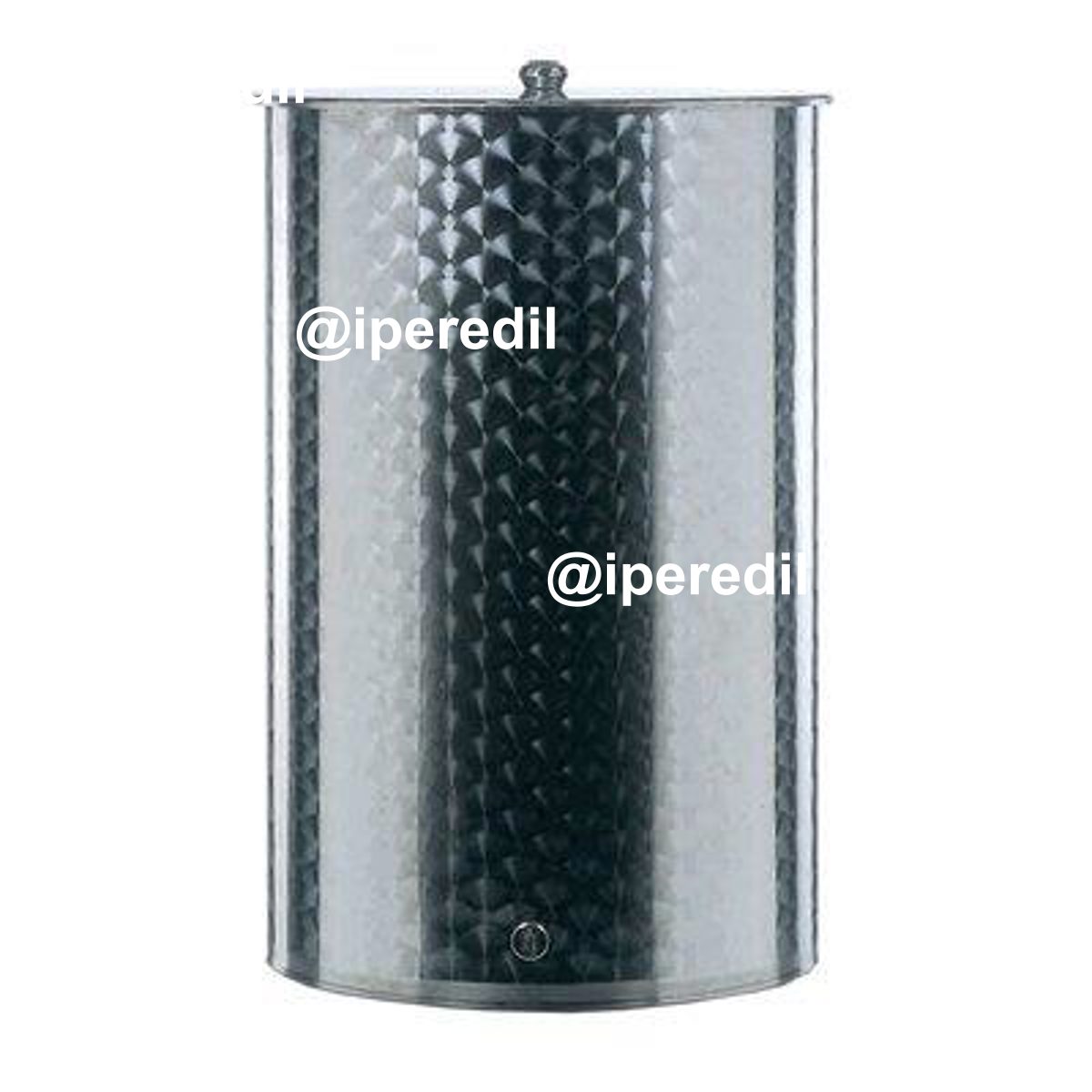 SERBATOIO + COPERCHIO BELVIVERE INOX SALDATO FIORETT LT 400 CM 69 H.CM 115 1F