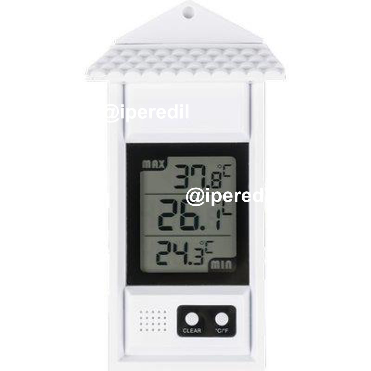 TERMOMETRO DIGITALE THERM06 VELAMP PP BIANCO -10/+50°C CM 6,0X17,0