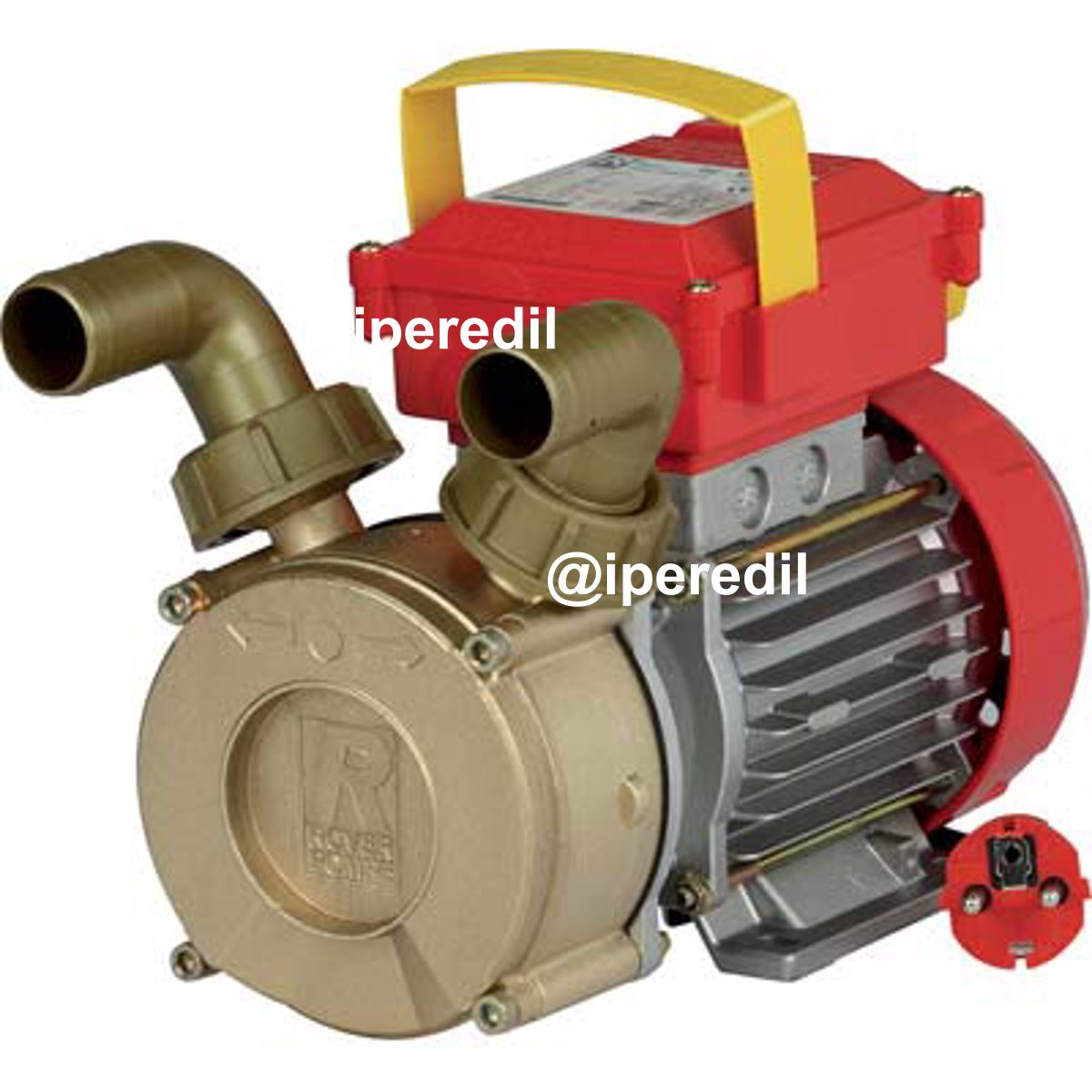 ELETTROPOMPA TRAVASO OTTONE CE ROVER 30 VOLT 230 WATT 800 LT/H 4500 H.MAX MT 20 MM 30