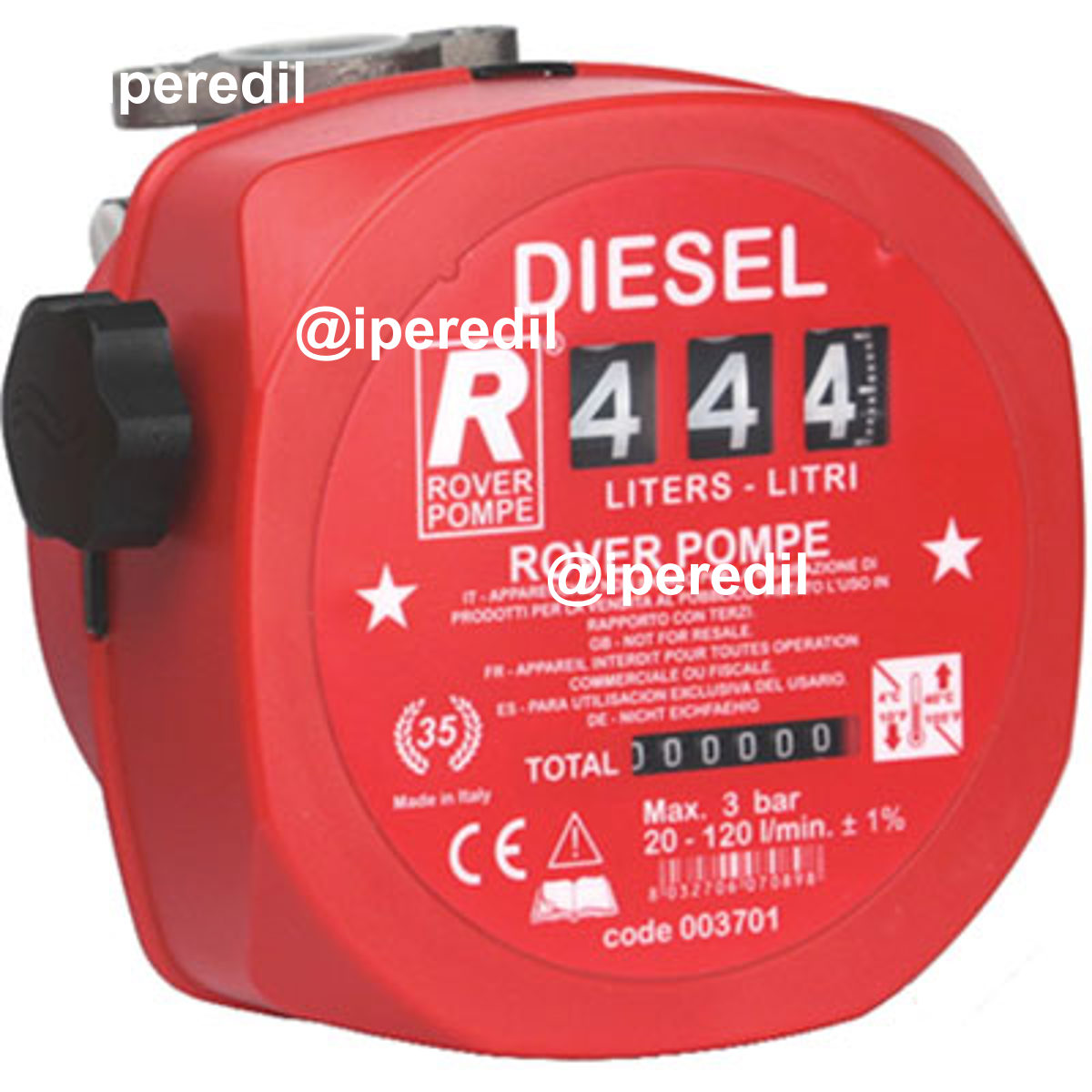 CONTALITRI GASOLIO ROVER MM 20 LT/MIN 120 MAX BAR 3