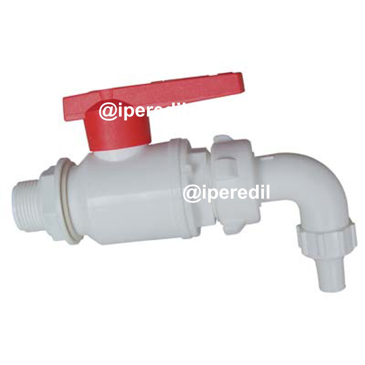 RUBINETTO A SFERA PP + BECCUCCIO PP MM 25X3/4M