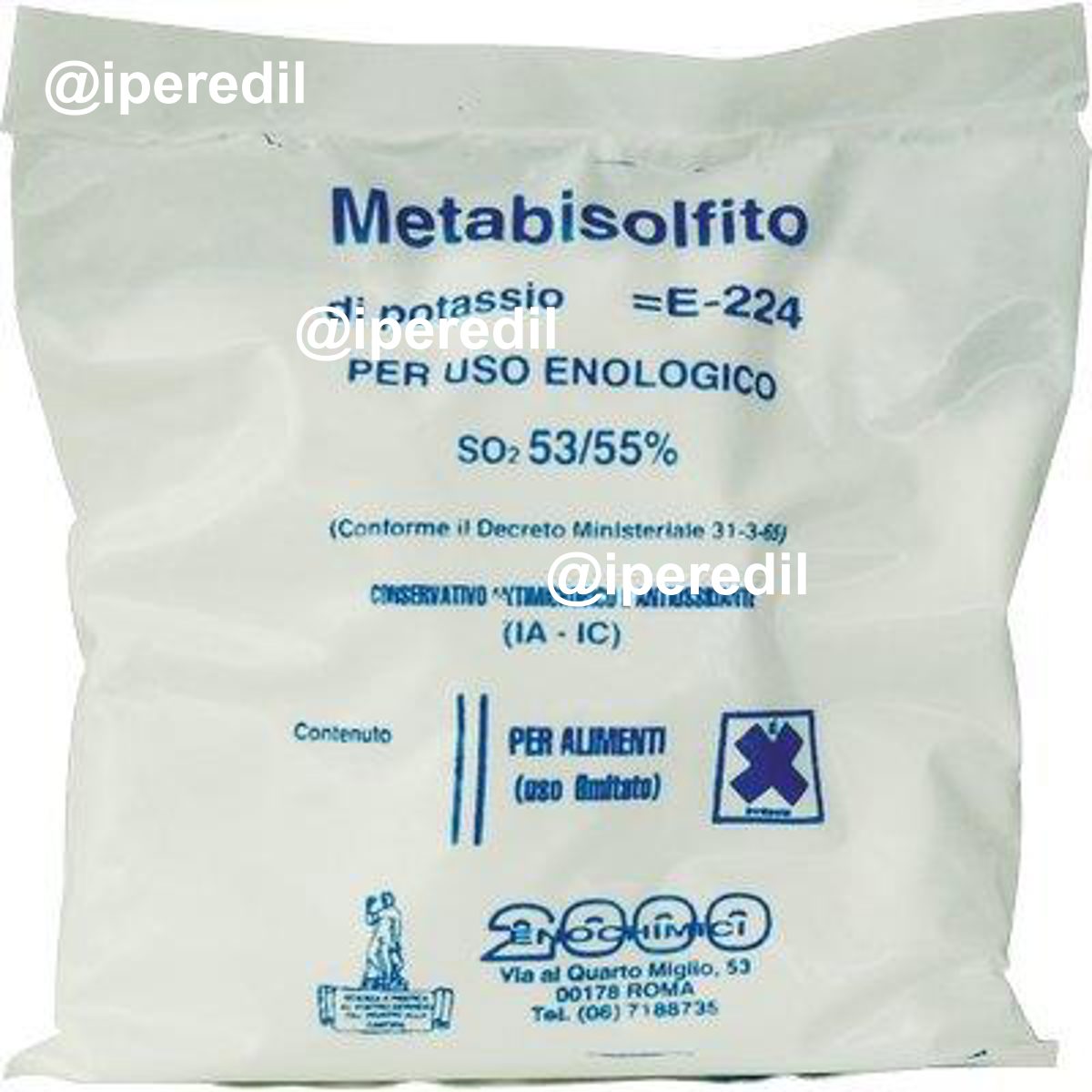 METABISOLFITO POTASSICO ENOLOGICO E224 GR 100