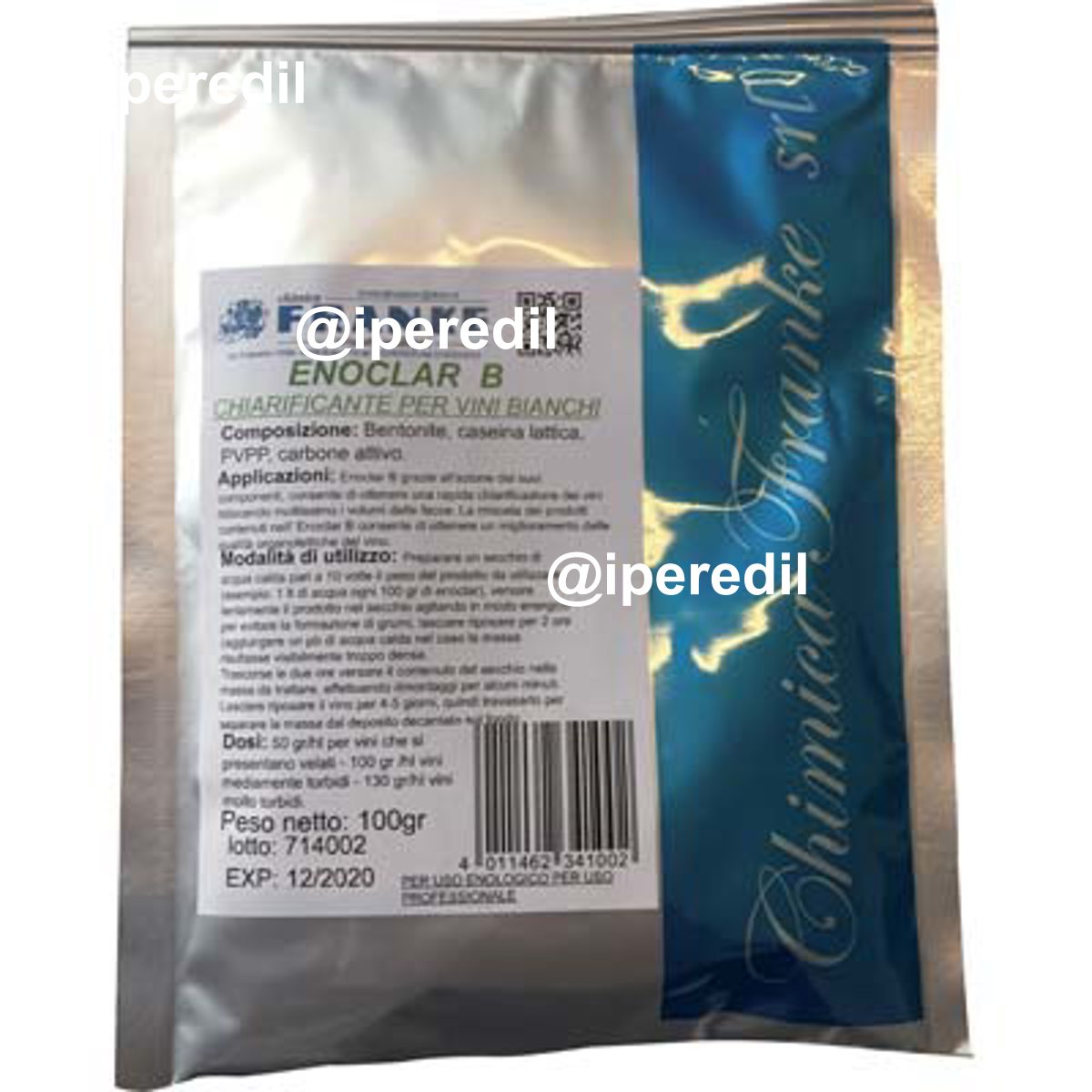 CHIARIFICANTE ENOLOGICO ENOCLAR B FRANKE VINO BIANCO GR 100