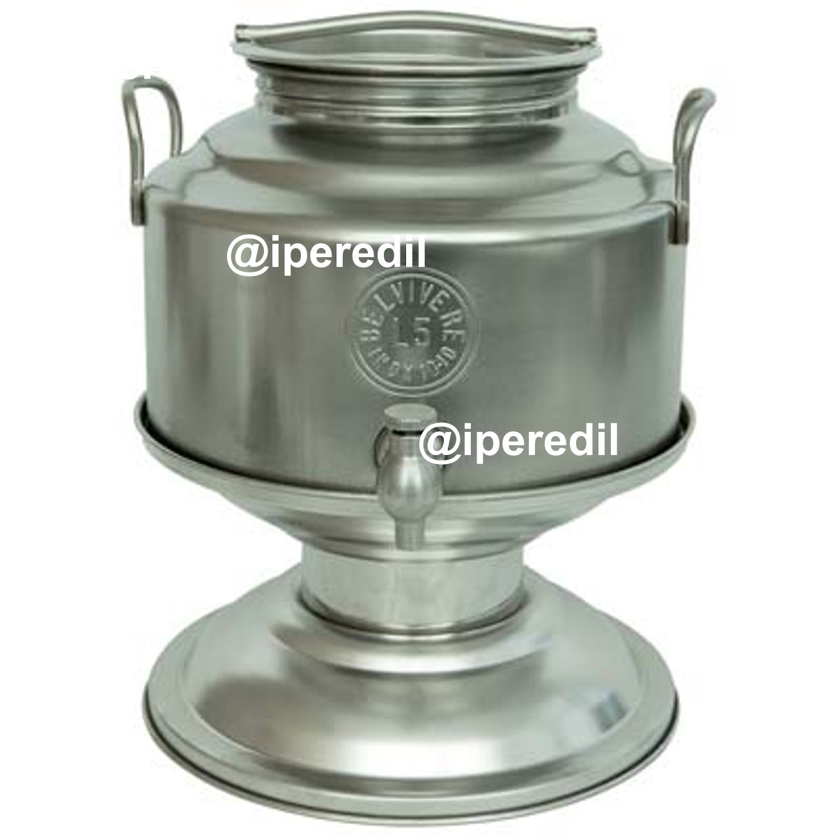 MINI FUSTINO GRAFFATO BELVIVERE INOX 18/10 LT 5