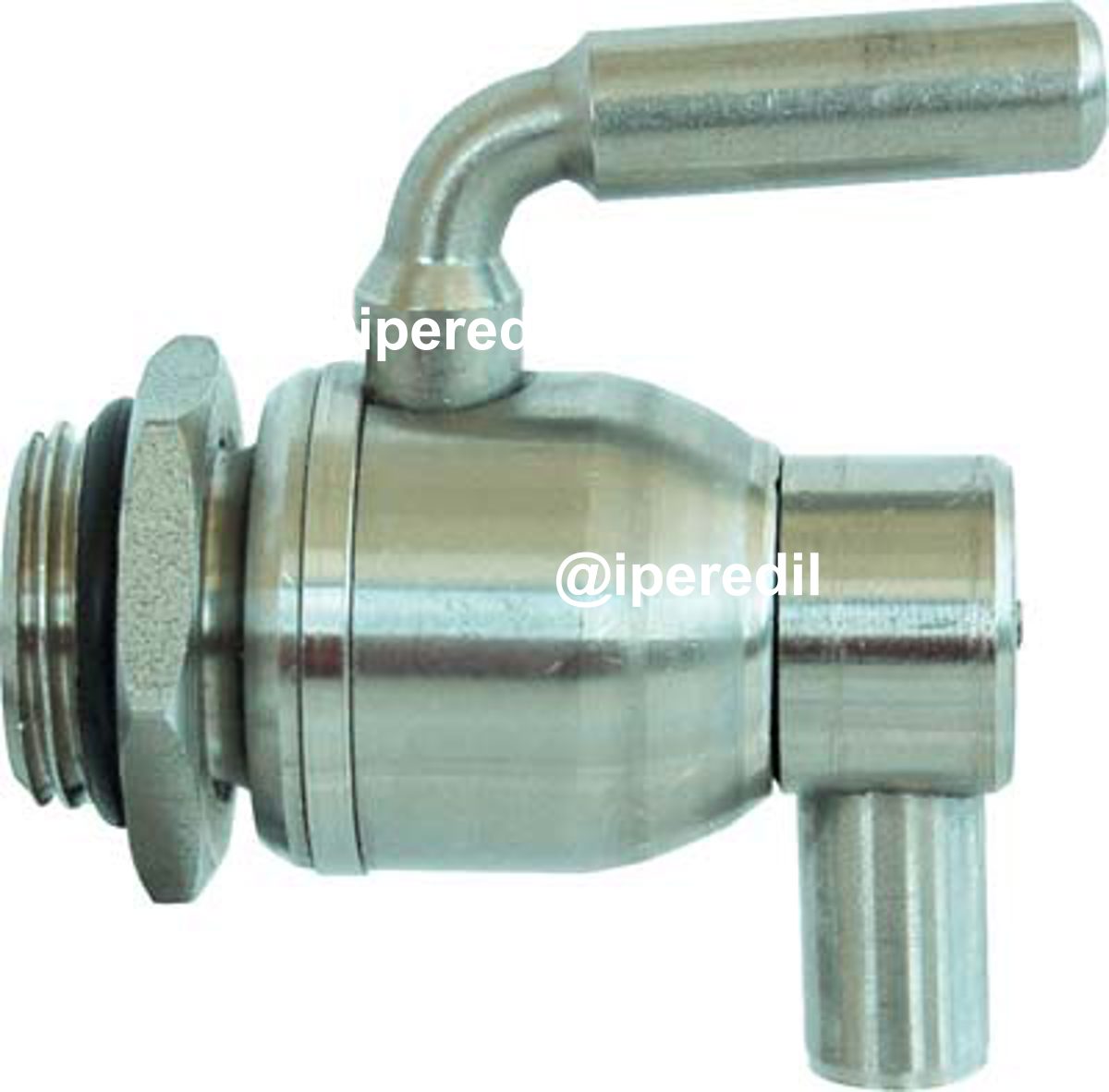 RUBINETTO A SFERA INOX SALVAGOCCIA + GHIERA TORNITO 1/2M - 03231041