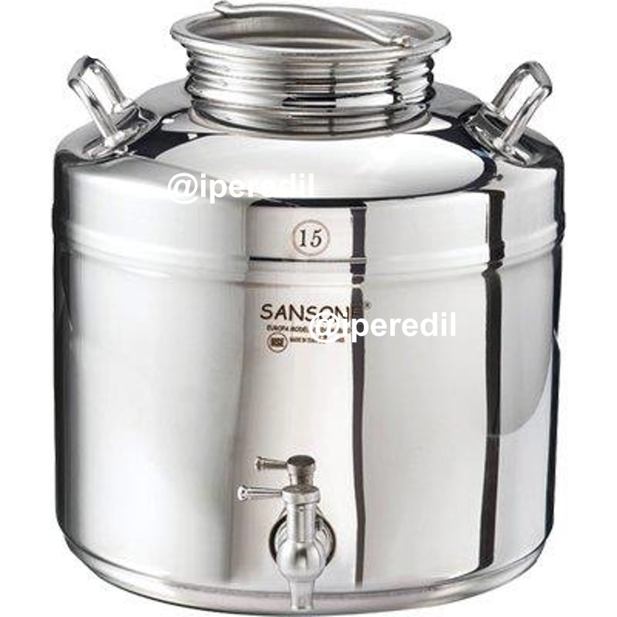FUSTINO SALDATO EUROPA SANSONE INOX 18/10 LT 15 - 03231615