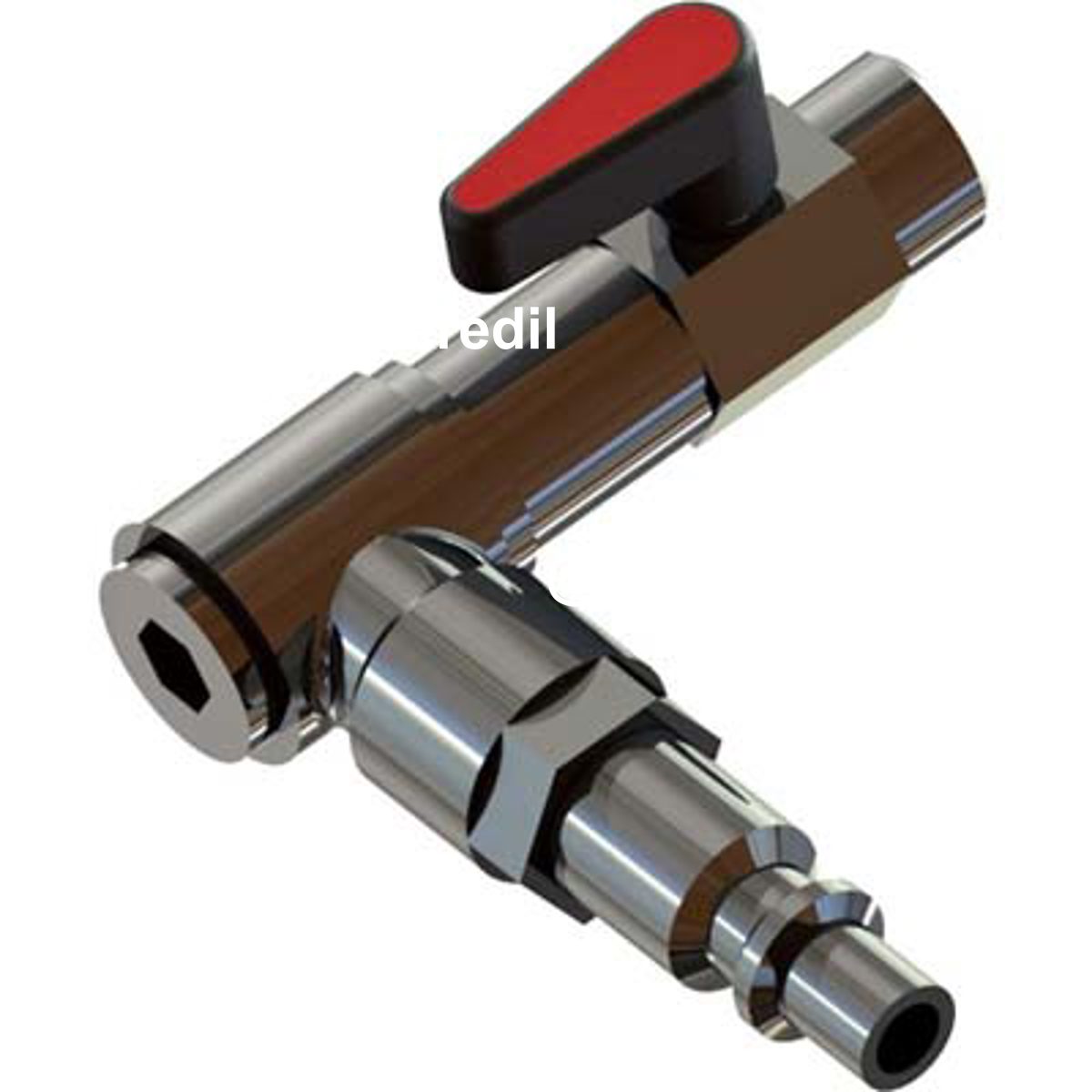 RUBINETTO A LEVA X IMPUGNATURA AC MINELLI OTTONE NICHELATO GIREVOLE ATTACCO RAPIDO - 03231955