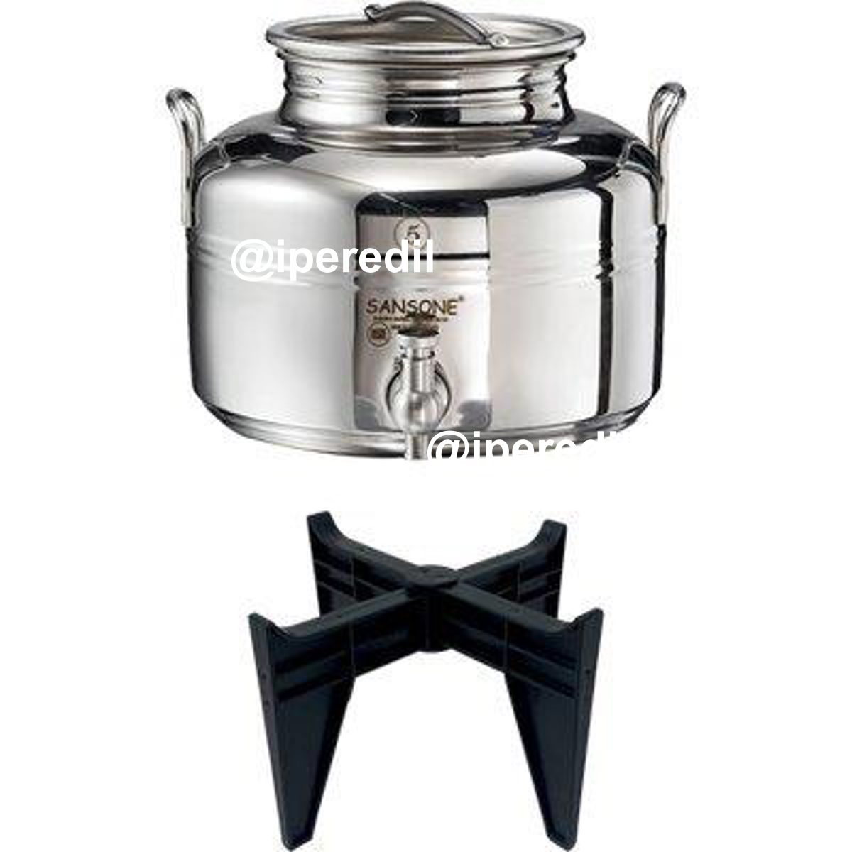 MINI FUSTINO SALDATO GIOIELLO SANSONE INOX 18/10 LT 5