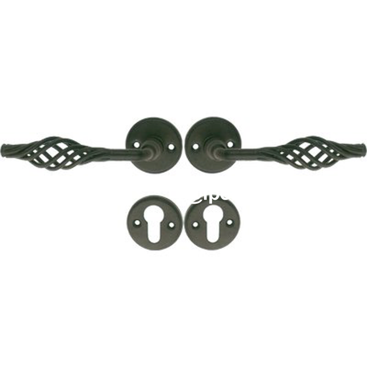 MANIGLIA BASKET ROSETTA FORO SAGOMATO COTTALI VERN NERA Q8 CF=PZ 2