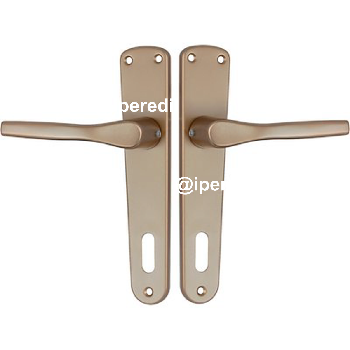 MANIGLIA GABRY PLACCA FORO PATENT ALLUMINIO BRONZATO PLACCA Q8 I.MM 90 CF=PZ 2 - 03300135