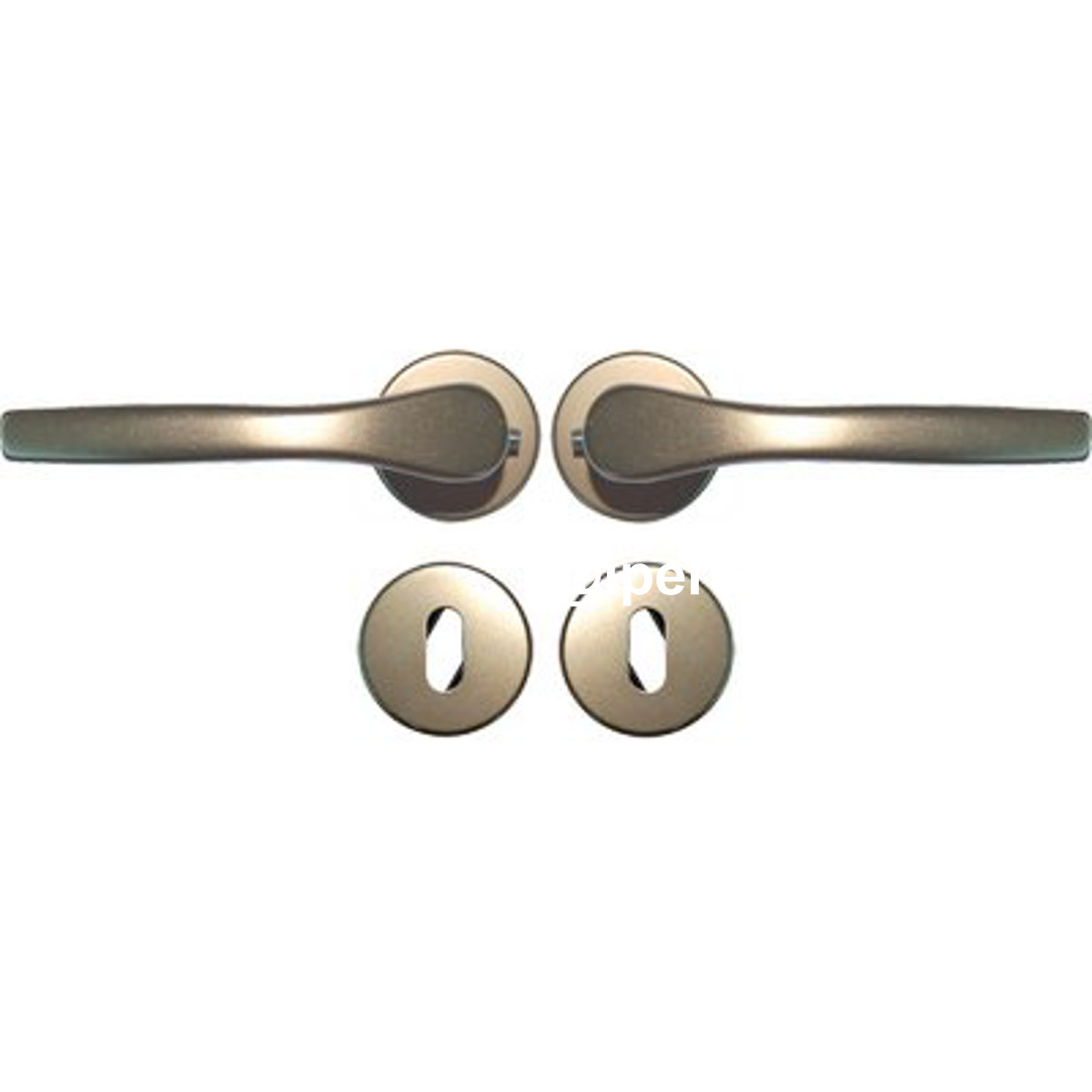 MANIGLIA GABRY ROSETTA FORO PATENT ALLUMINIO BRONZATO Q8 CF=PZ 2