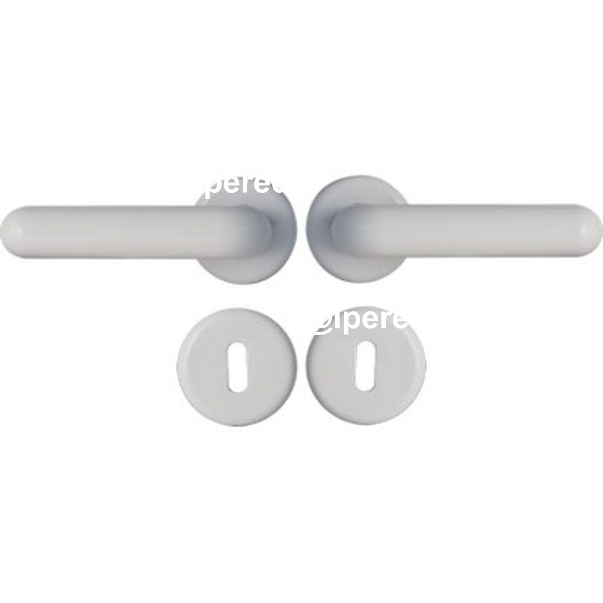 MANIGLIA KING ROSETTA FORO PATENT RESINA BIANCA Q8 CF=PZ 2