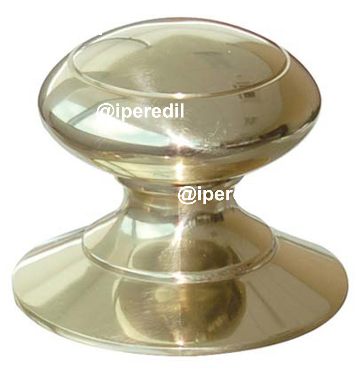 POMOLO X PORTONE SPAGNA COTTALI OTTONE LUCIDO D.MM 72 BASE D.MM 84