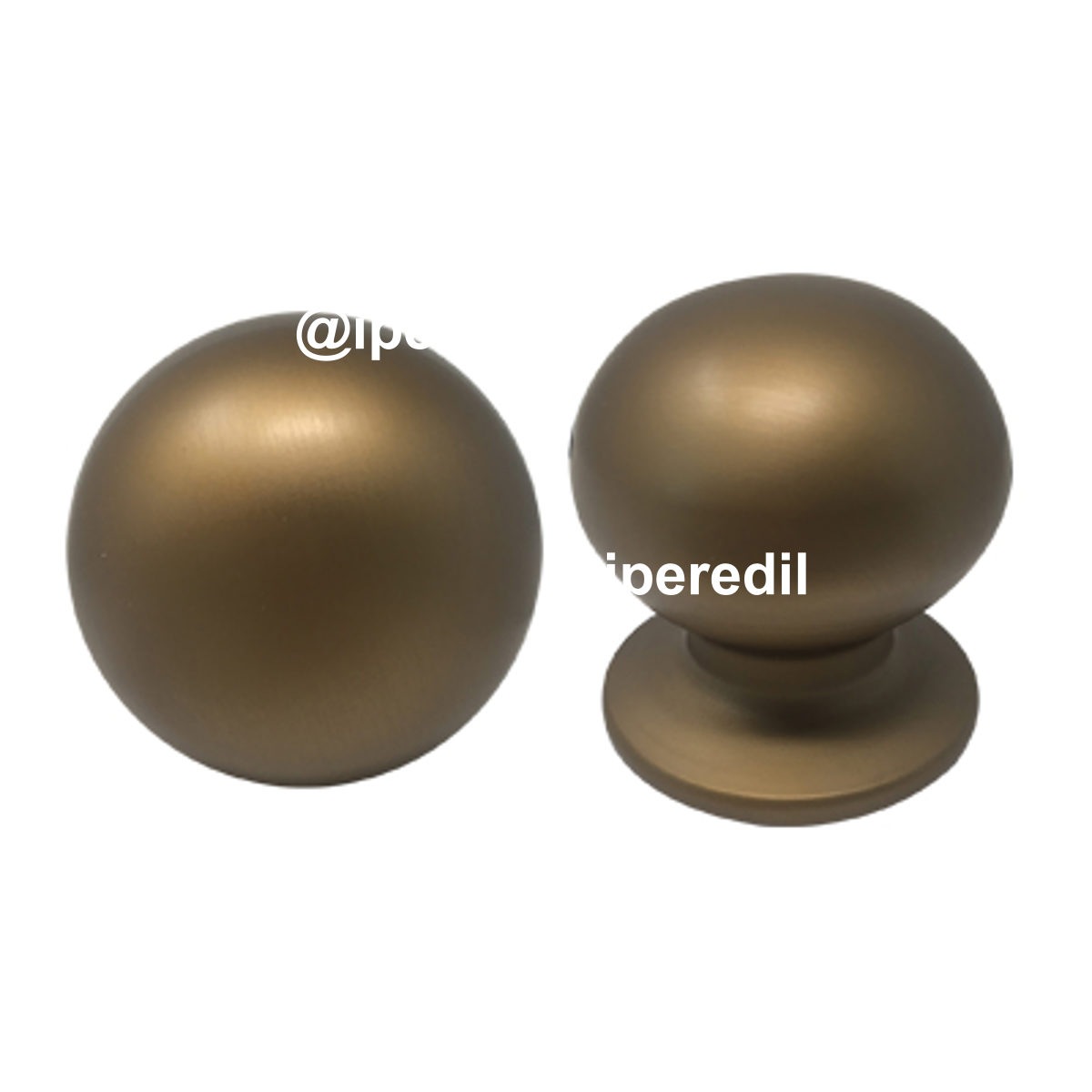 POMOLO X PORTONE 169 SAGUATTI ALLUMINIO BRONZO SATINATO D.MM 70 BASE D.MM 60