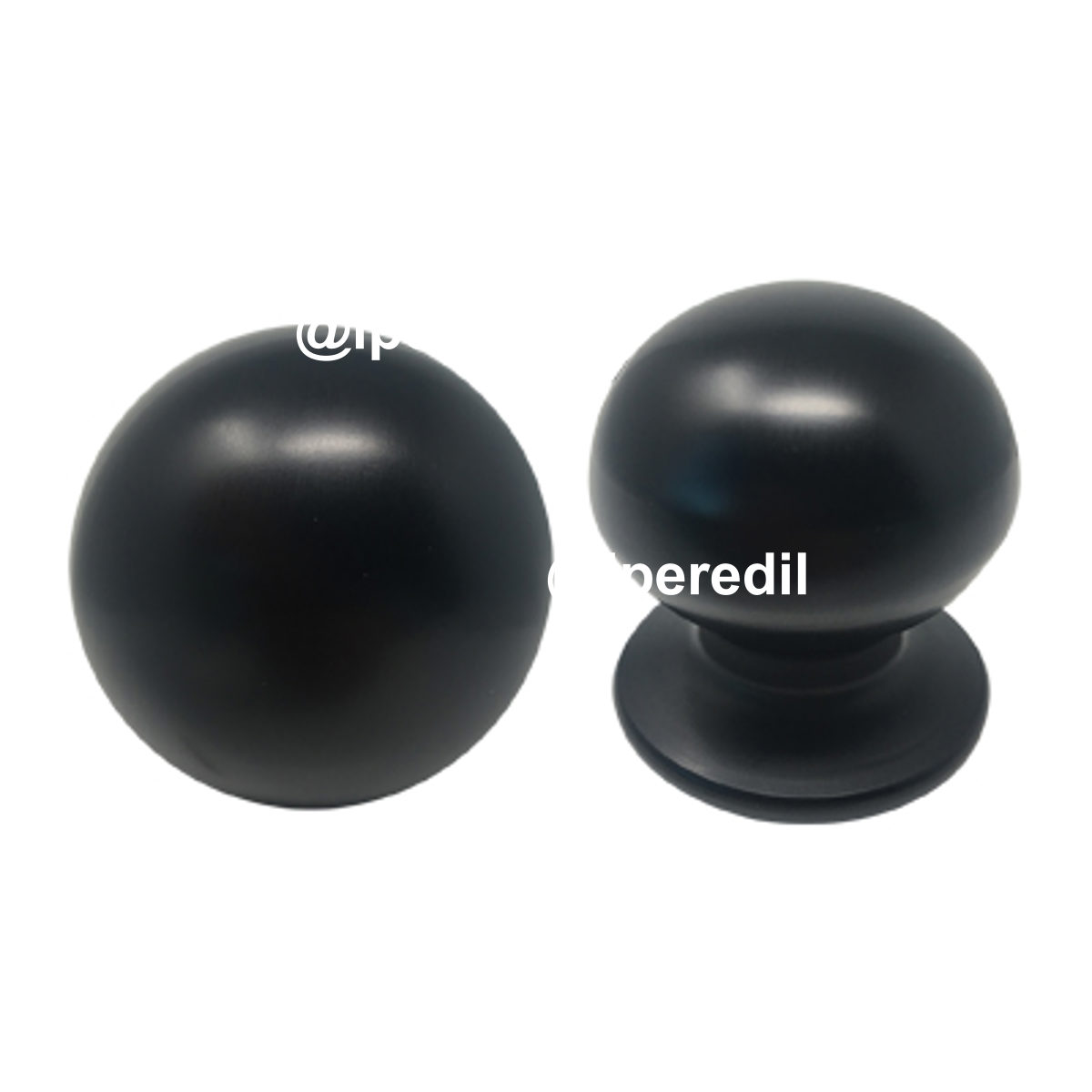 POMOLO X PORTONE 169 SAGUATTI ALLUMINIO NERO D.MM 70 BASE D.MM 60