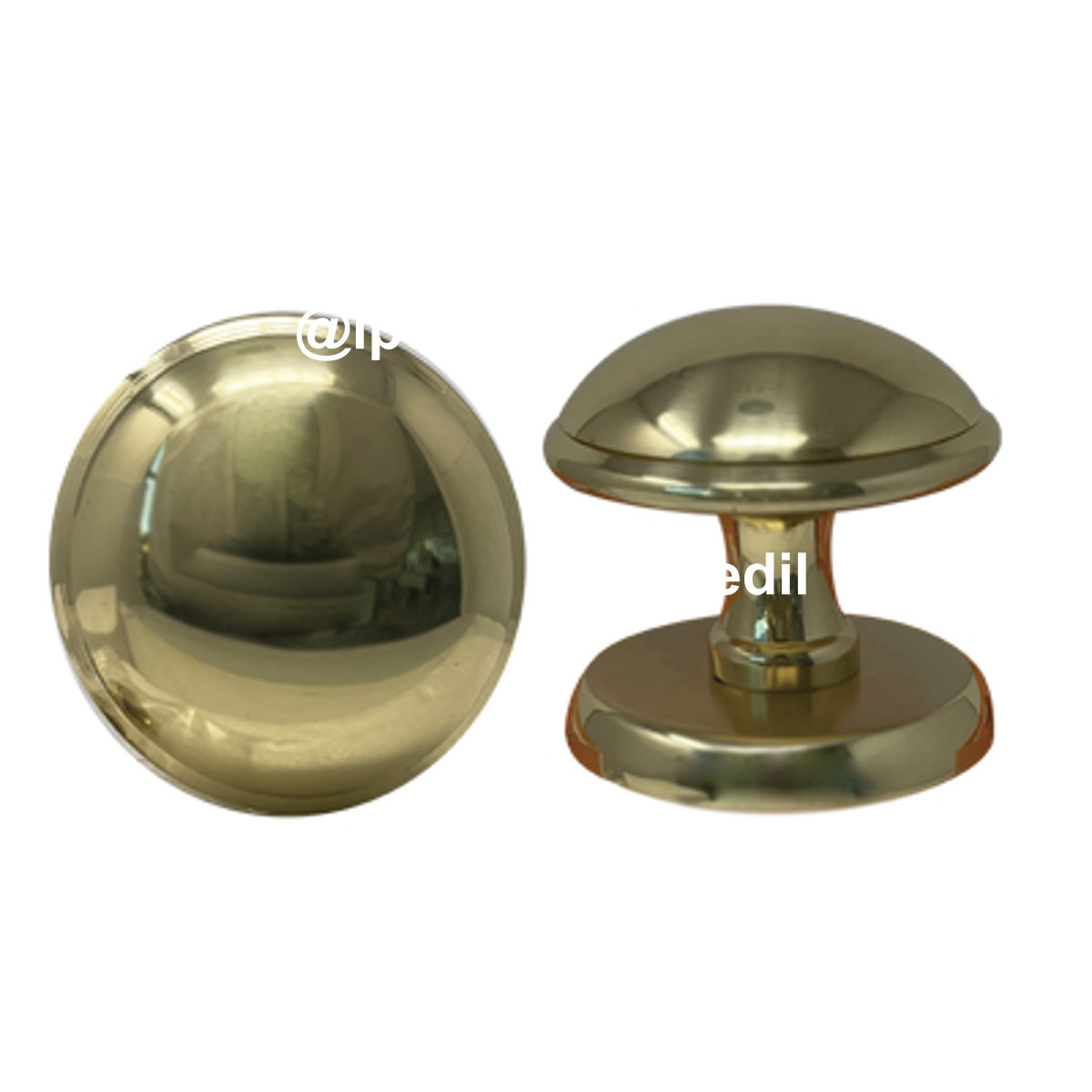 POMOLO X PORTONE GIADA OTTONE ORO LUCIDO D.MM 70 BASE D.MM 70