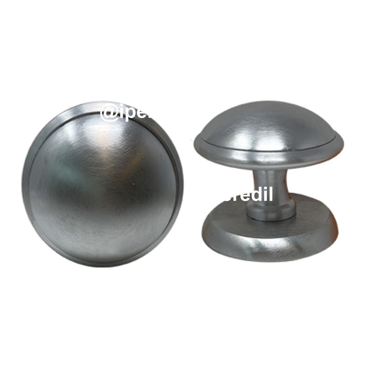 POMOLO X PORTONE GIADA OTTONE CROMO SATINATO D.MM 70 BASE D.MM 70