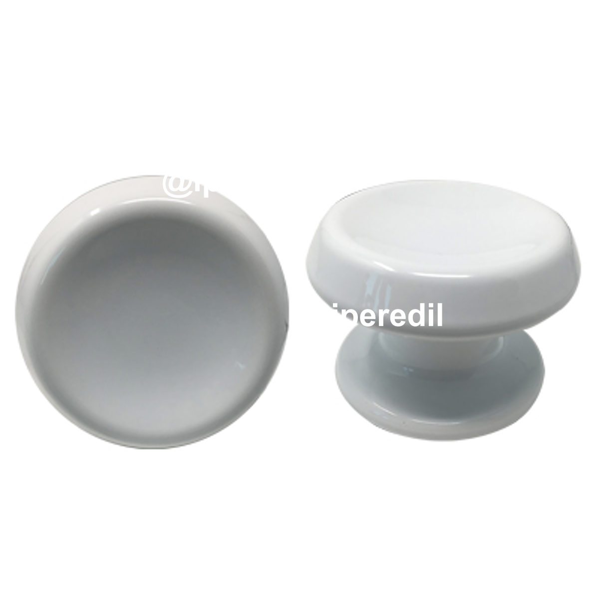 POMOLO X PORTONE 866 SAGUATTI ALLUMINIO BIANCO RAL 9010 D.MM 80 BASE D.MM 70