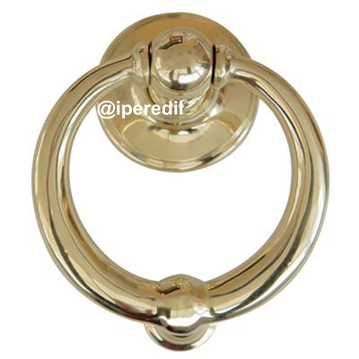 BATTENTE X PORTONE RING COTTALI OTTONE LUCIDO MM 110