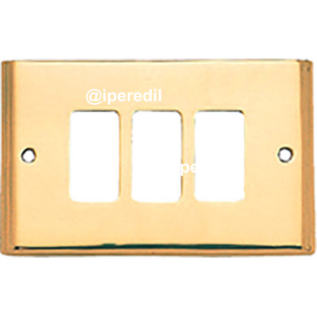 PLACCA COPRIFRUTTI COTTALI OTTONE POSTI 3 MM 125X74 MAGIC/VENUS