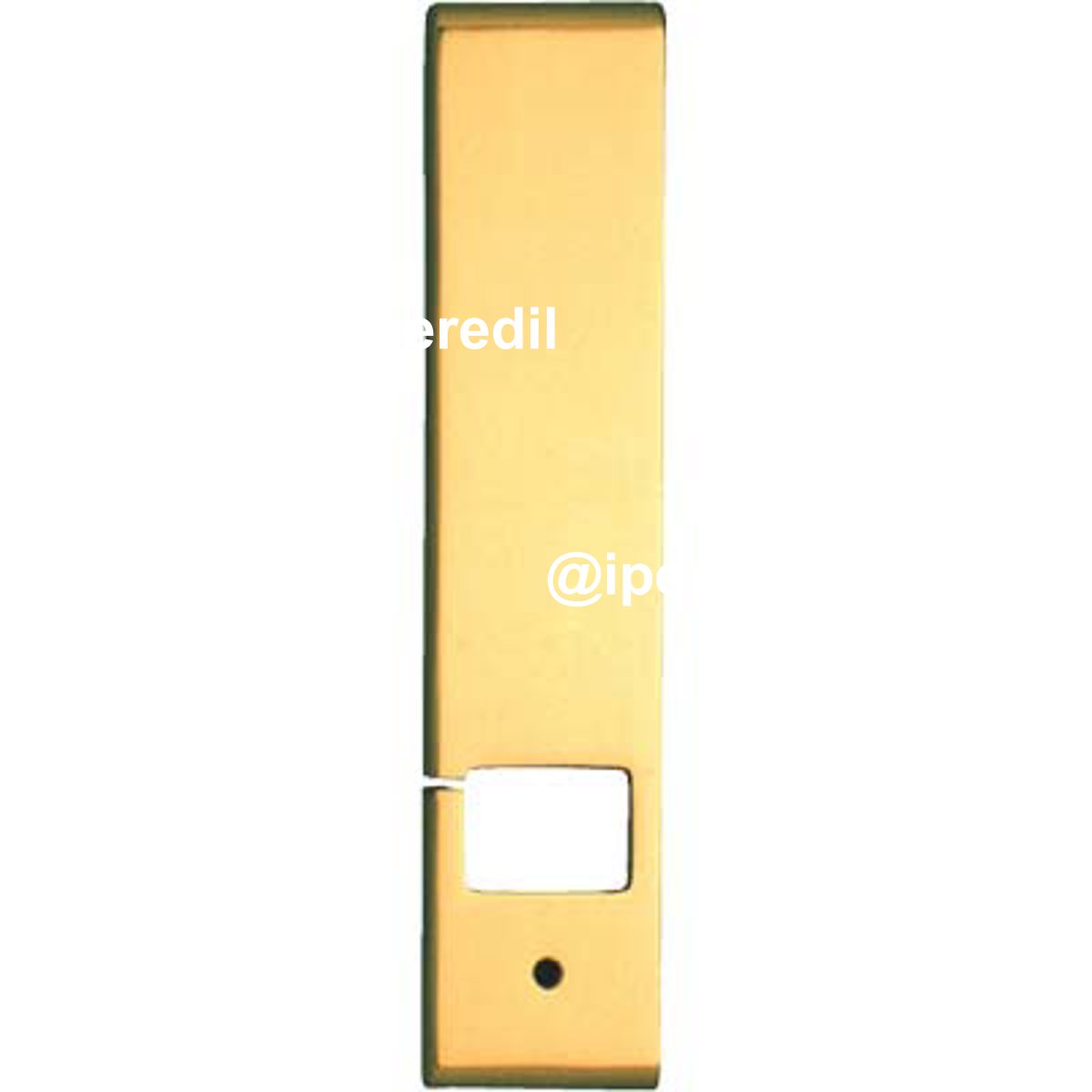 PLACCA AVVOLGITORE INCASSO COTTALI MM 53X240 OTTONE LUCIDO