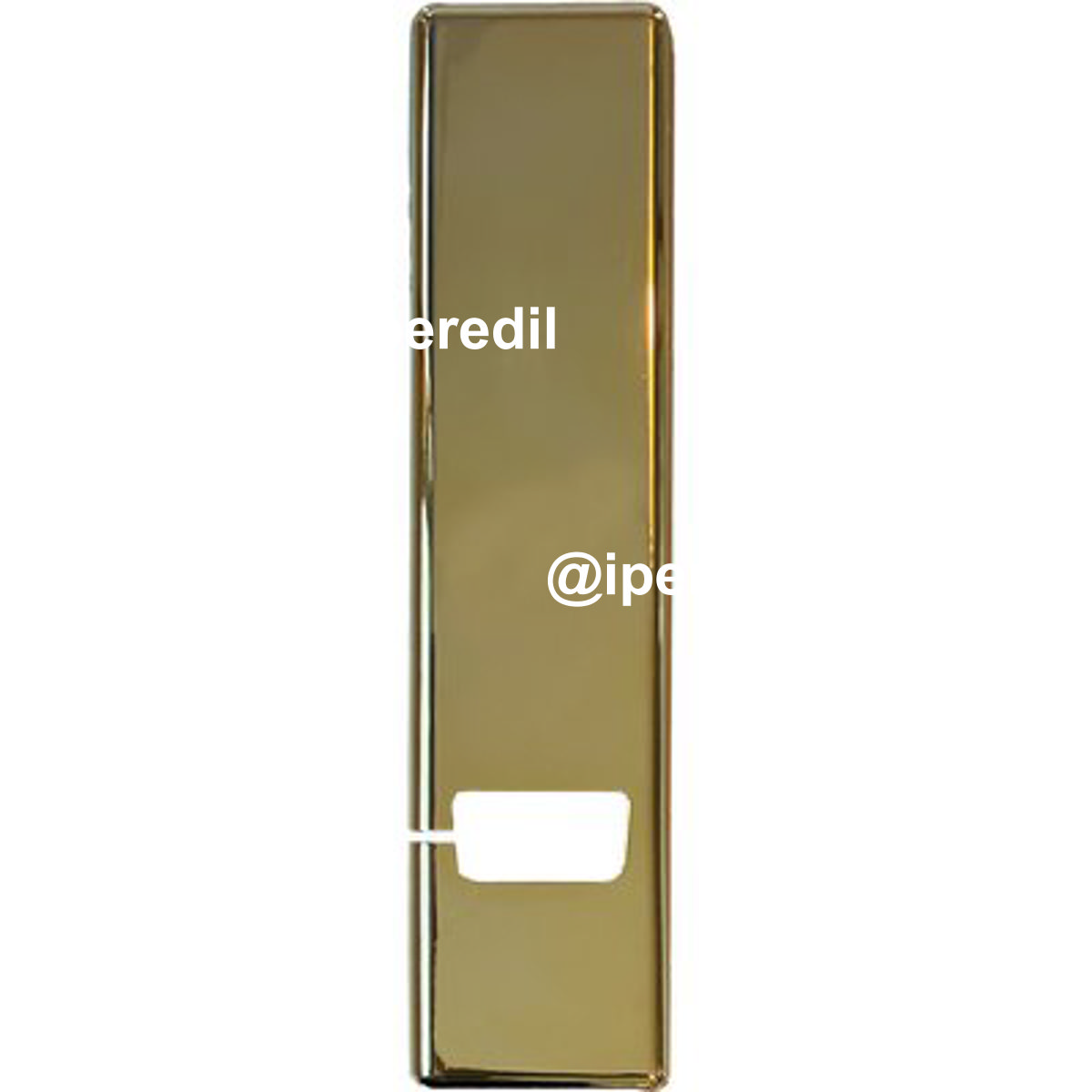 PLACCA AVVOLGITORE INCASSO UNIVERSALE ABS ORO LUCIDO MM 65X250