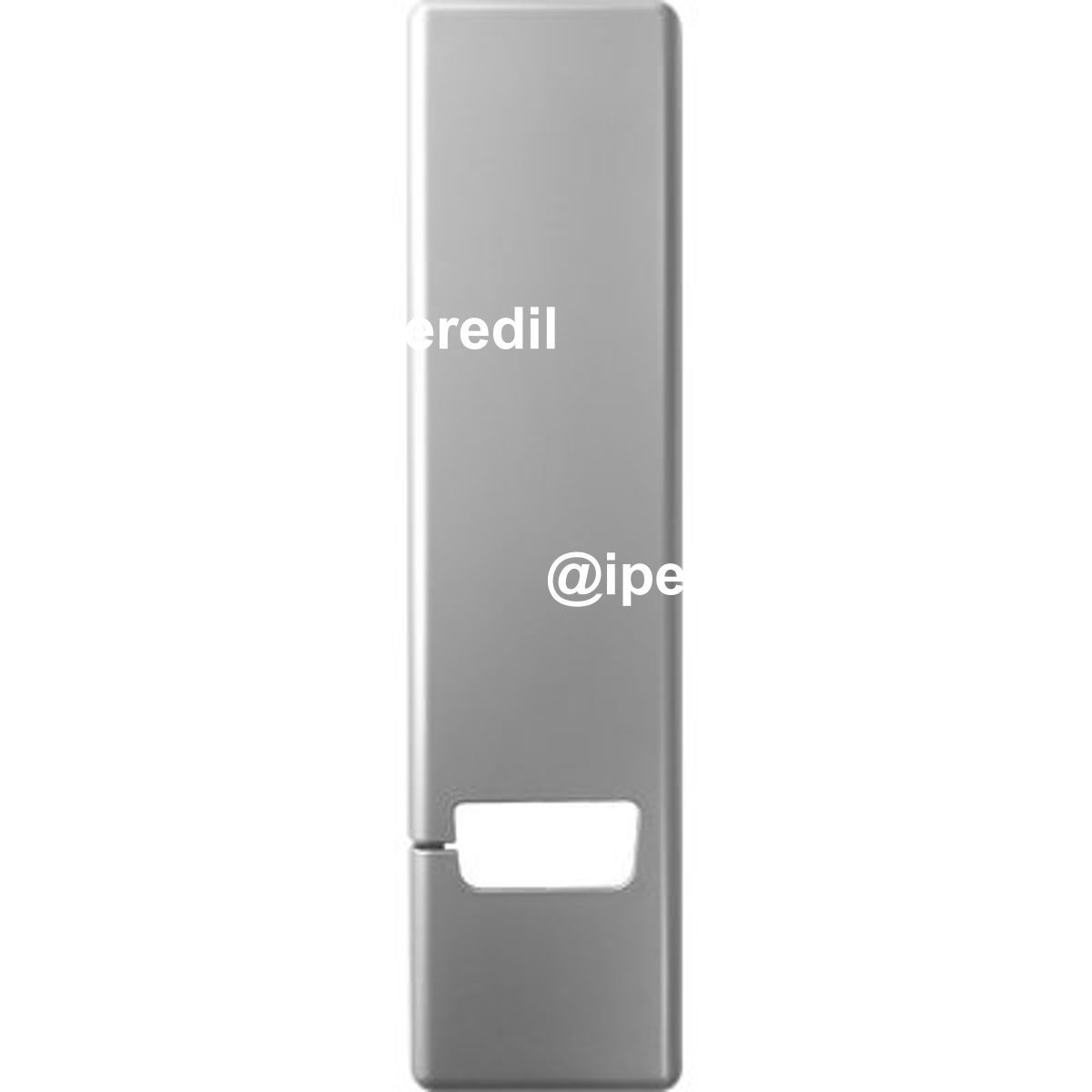 PLACCA AVVOLGITORE INCASSO UNIVERSALE ABS GRIGIO SATINATO MM 65X250