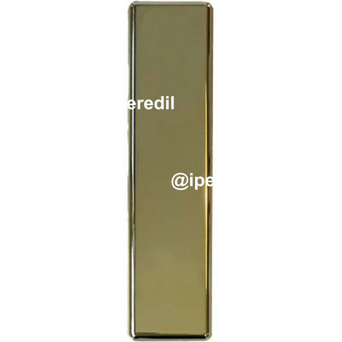 PLACCA AVVOLGITORE CIECA UNIVERSALE ABS ORO LUCIDO MM 65X250