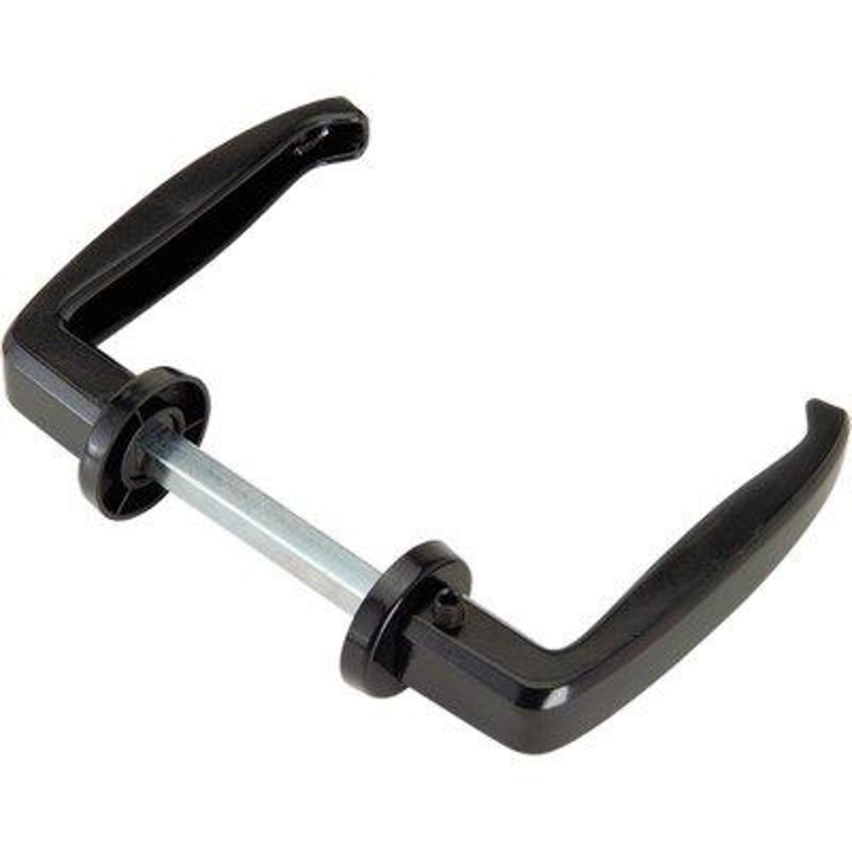 MANIGLIE X PORTA METALLO 357 COMBI VERN NERA GRANO LATERALE MM 64/77 Q8